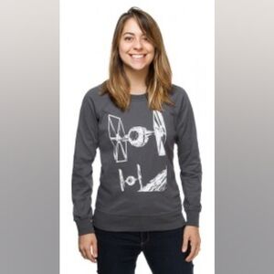 Star Wars Grey REVERSIBLE sweatshirt women's small-med